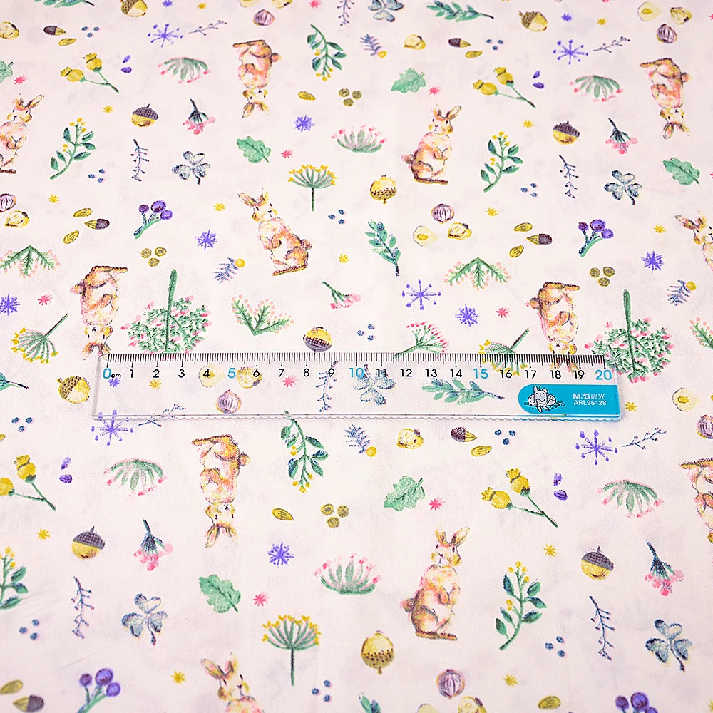 Teramila Cotton Fabric Meter Cute Cartoon Design Telas Tissu DIY Patchwork Quilts Dress Bedsheet For Baby Kids Home Textile