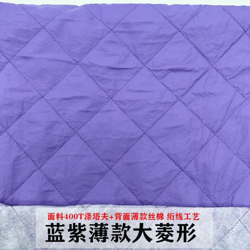 Quilted Lining Fabric by the Meter – 100cm x 145cm Polyester Sewing Cloth