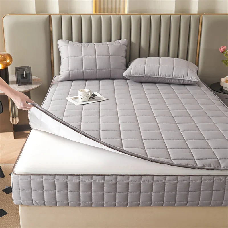 6-Sided Zippered Mattress Protector – Quilted, Multiple Sizes