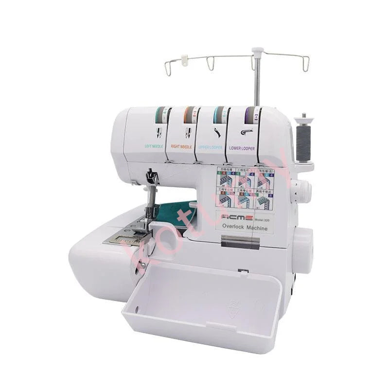HQ320 Desktop Overlock Sewing Machine – 3/4 Thread, 100W, Electric