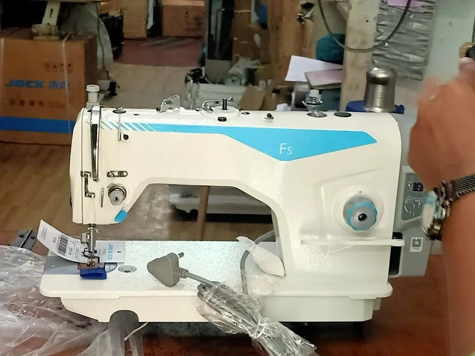 Jack F5 Direct Drive Flat Stitch Industrial Sewing Machine with Computer Table