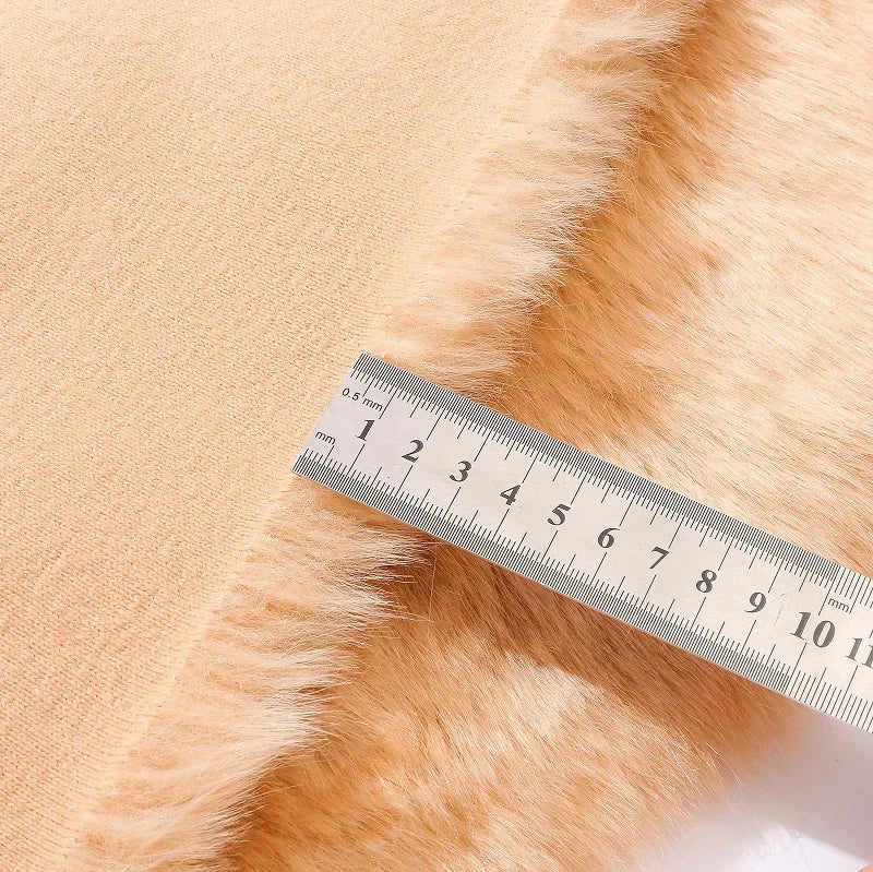 Faux Fur Plush Fabric – Thick 100% Polyester, 180cm Wide, Sold by the Meter – For Coats, Bags, Scarves & Winter Crafts