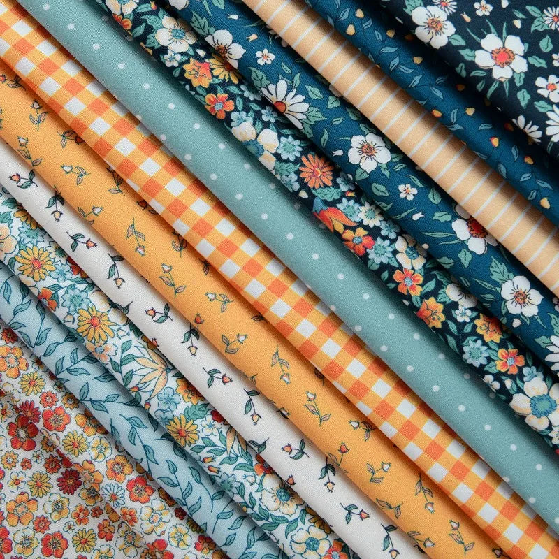 Printed Cotton Poplin Fabric By the Meter – Soft Breathable 100% Cotton for Quilting, Clothing & DIY