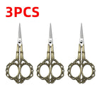 Tijeras de sastre retro – Tijeras de bordar y coser de acero inoxidable | Unidad individual, paquete de 3 y paquete de 6