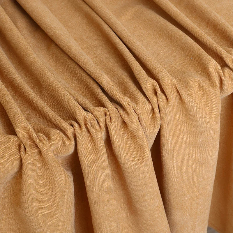 Chenille Velvet Upholstery Fabric – Soft Textured Poly-Cotton, 145cm Wide, Sold by the Meter – For Sofas, Pillows & Home Décor