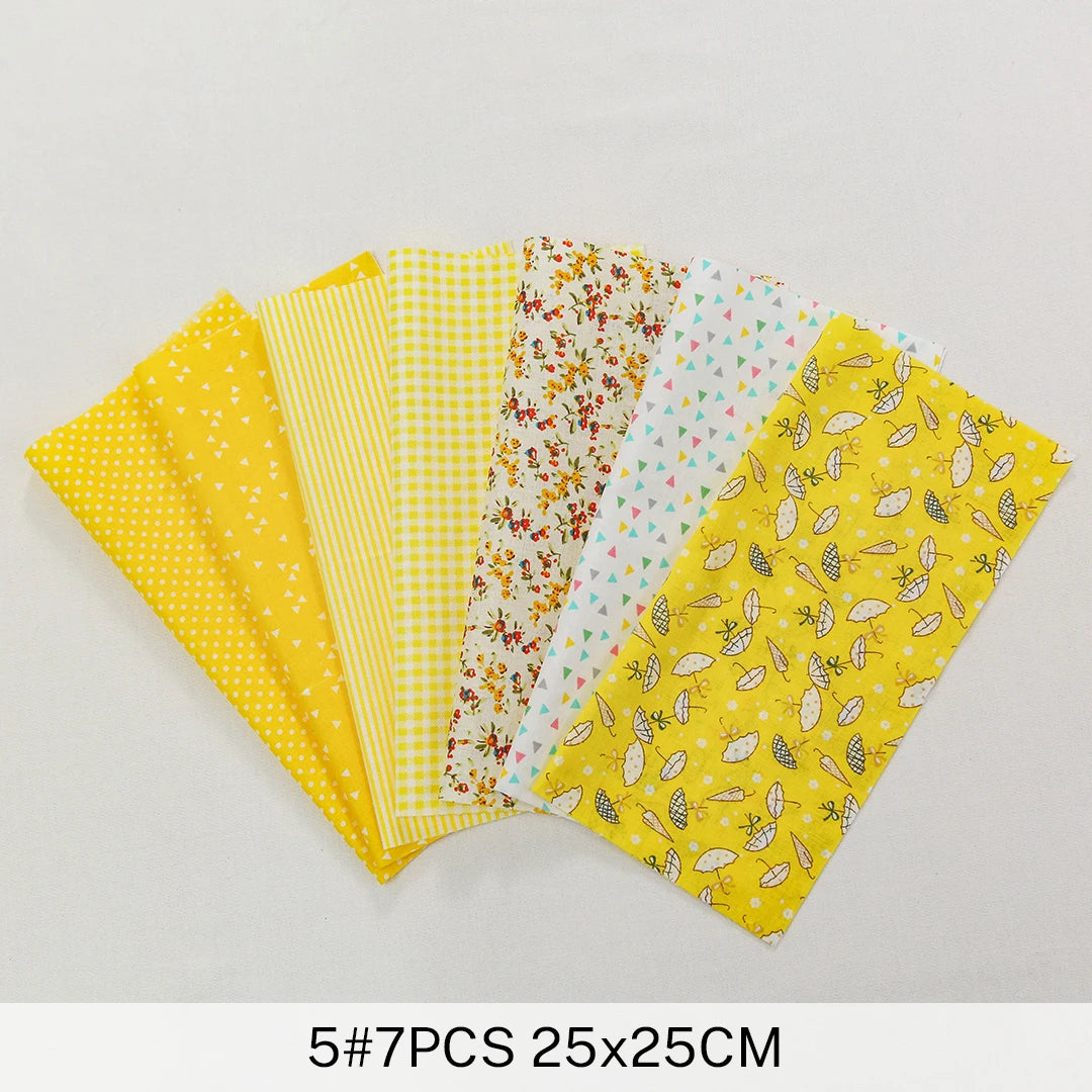25x25Cm Cotton Flower Fabric Printed Cloth Sewing Quilting Fabrics For Patchwork Needlework DIY Handmade Accessories
