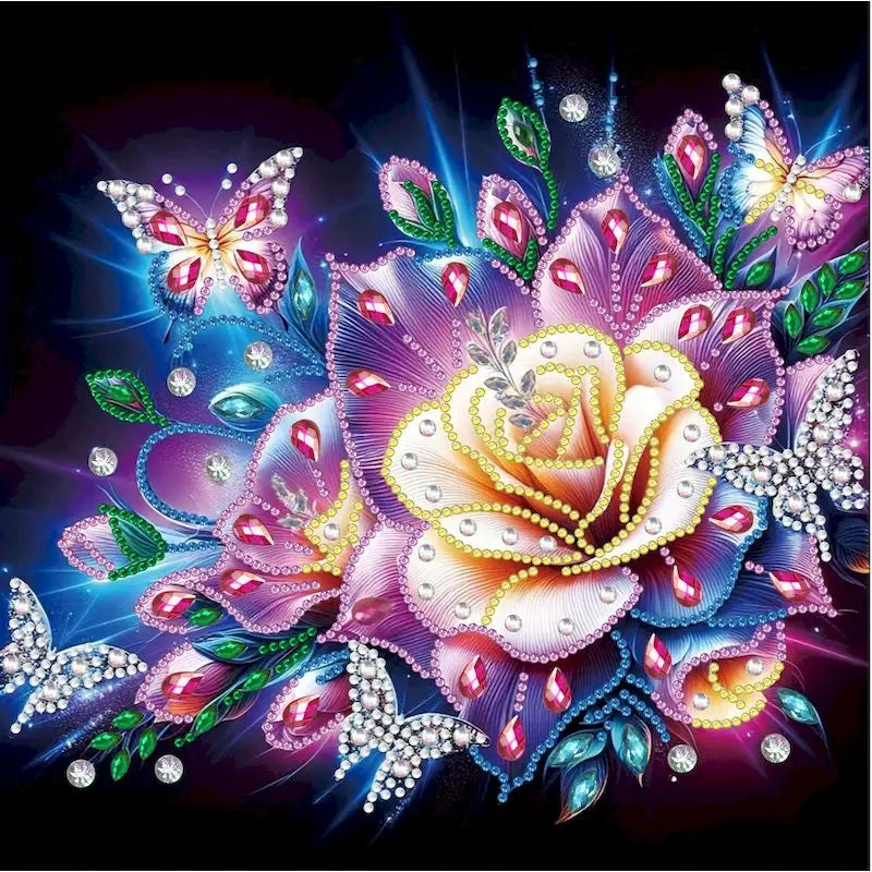 Butterfly Diamond Painting Kit – Special Shape | 30x30cm (11.8" x 11.8")