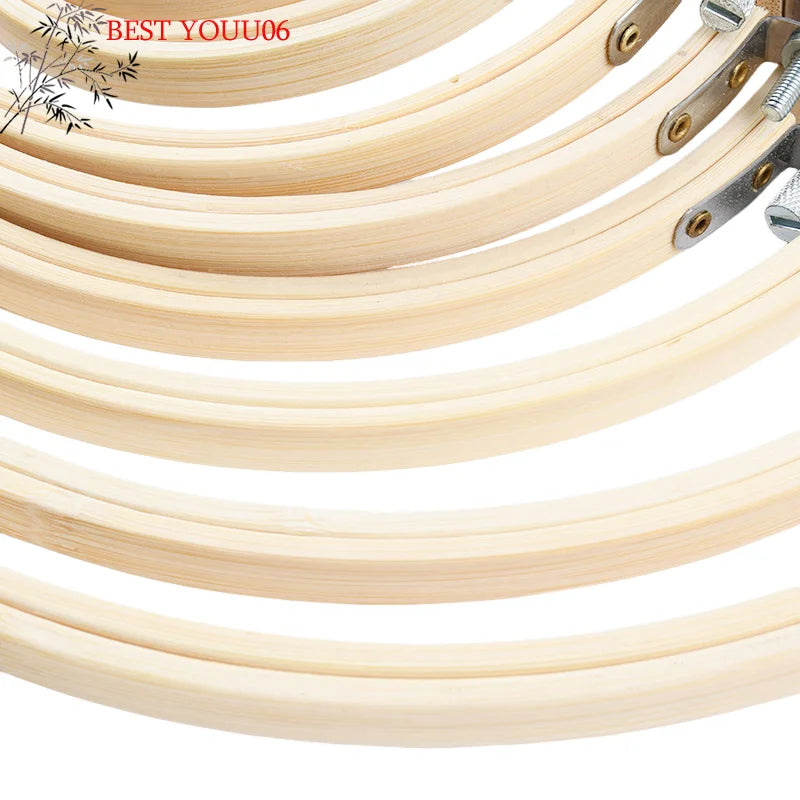 Bamboo Embroidery Hoop Circle
