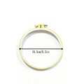 Color-Coded Plastic Embroidery Hoops – 7 Sizes