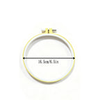 Color-Coded Plastic Embroidery Hoops – 7 Sizes