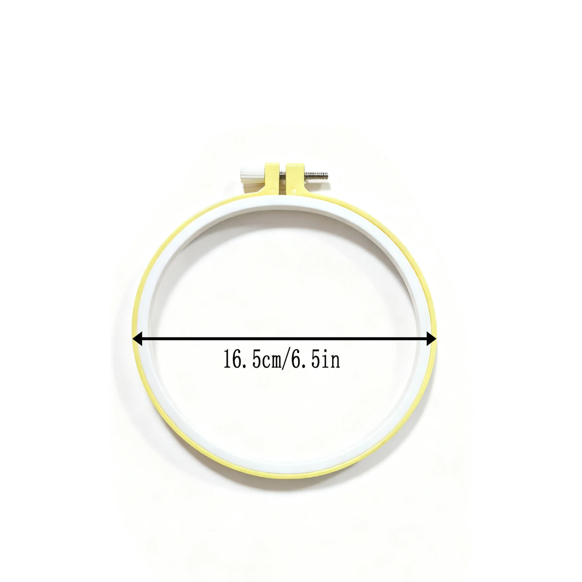Color-Coded Plastic Embroidery Hoops – 7 Sizes