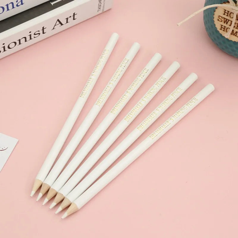 Water-Soluble Fabric Chalk Pencils with Brush Cap – 3 or 6-Pack (Red, White & Blue)