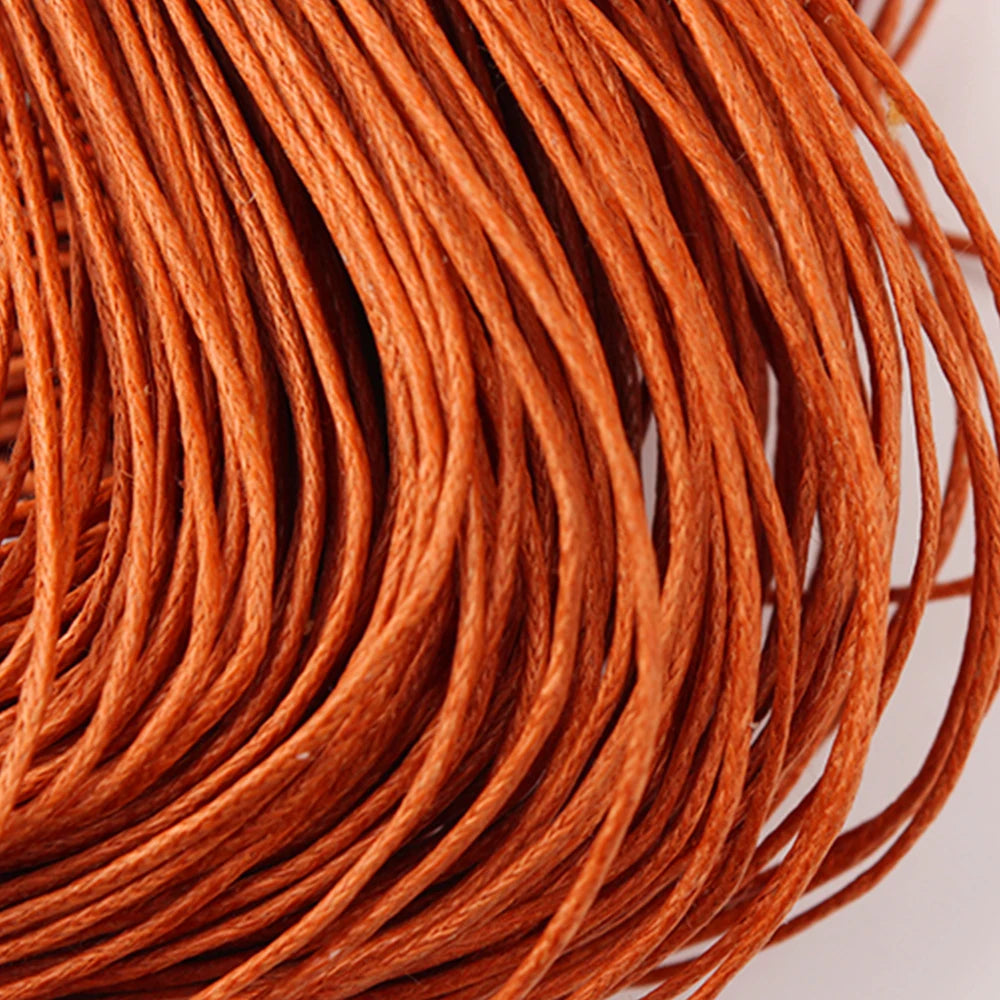 Waxed Cotton Beading Cord – 1mm, 70m Spool | 15 Colors | Bracelets, Necklaces & DIY Jewelry