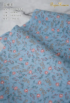 145cm Floral Cotton Poplin Fabric, 50cm Piece
