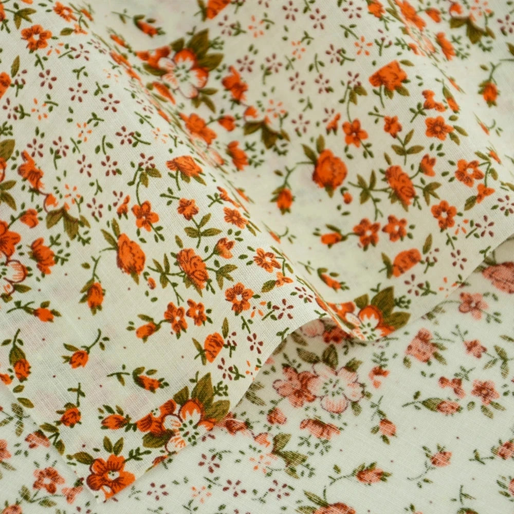 Fabric - 40 Precut Strips (6.35 X 49.78 cm) for Quilting And Sewing, 20 Floral Prints Assortment, 100% Material,