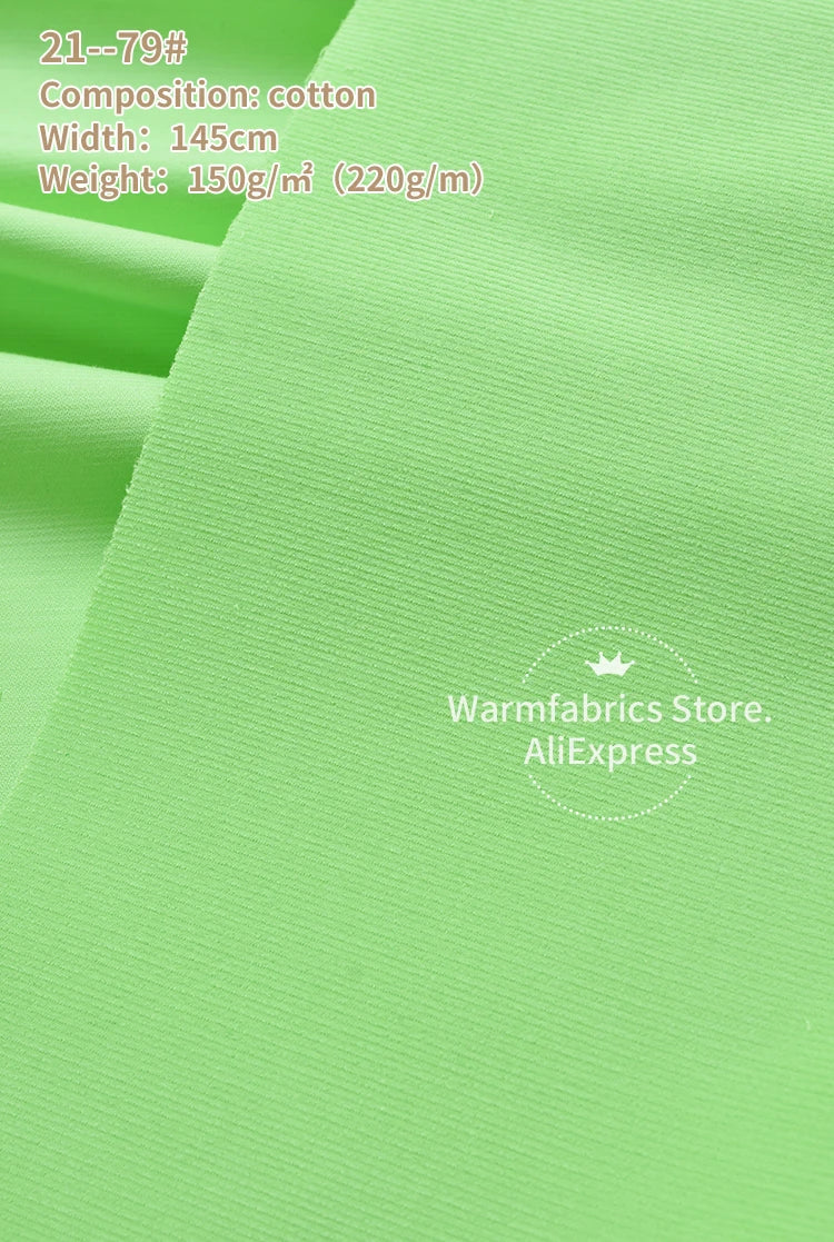 145*50cm/Pcs In Stock 21 Corduroy Fabric Cotton High Quality Plain Cotton Corduroy Fabric for Clothing