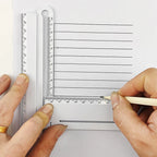 Regla plegable multifuncional para dibujo geométrico – Herramienta portátil de 0-30 cm para arcos, ángulos y líneas paralelas