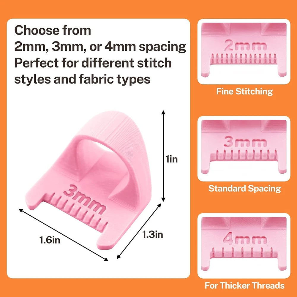 3-Piece Precision Stitch Guide Template Kit - 2mm, 3mm & 4mm Seam Gauge Set