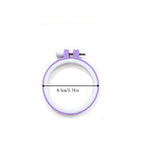 Color-Coded Plastic Embroidery Hoops – 7 Sizes