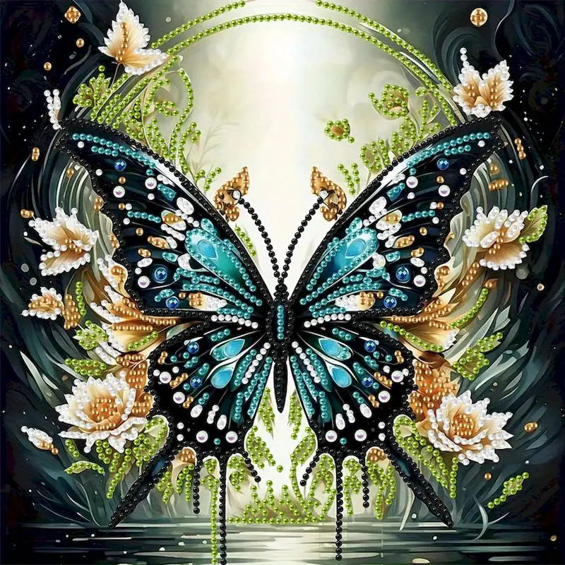 Butterfly Diamond Painting Kit – Special Shape | 30x30cm (11.8" x 11.8")