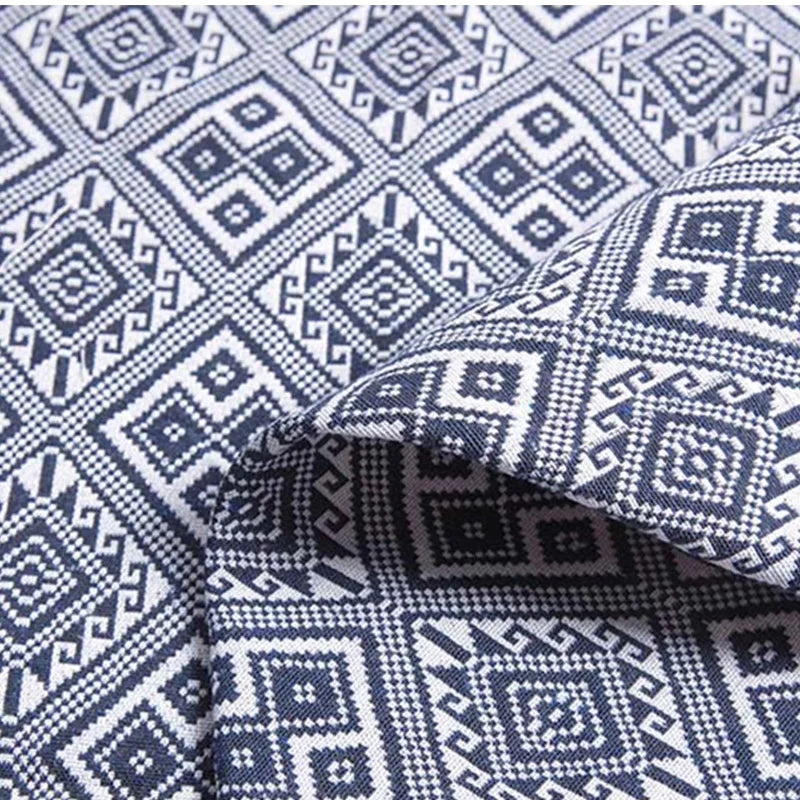 Ethnic Print Linen-Cotton Blend Fabric – 150 cm Wide (59 in) | Sold by Length