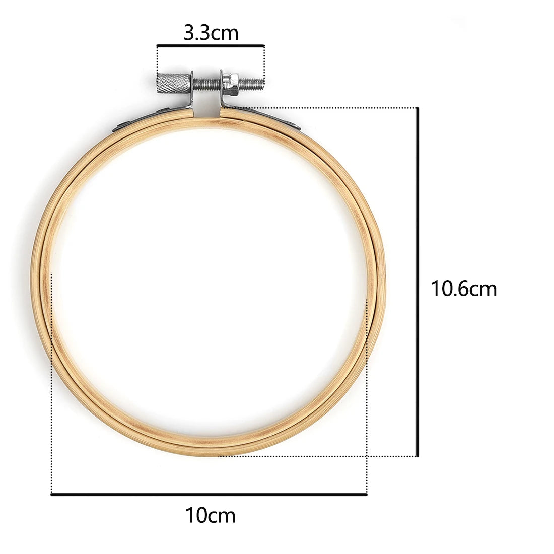 Bamboo Embroidery Hoop – 8 Round Sizes