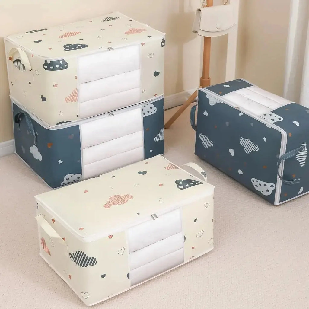 Quilt & Bedding Storage Bag – Foldable Dustproof Organizer, 2 Sizes