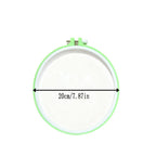 Color-Coded Plastic Embroidery Hoops – 7 Sizes