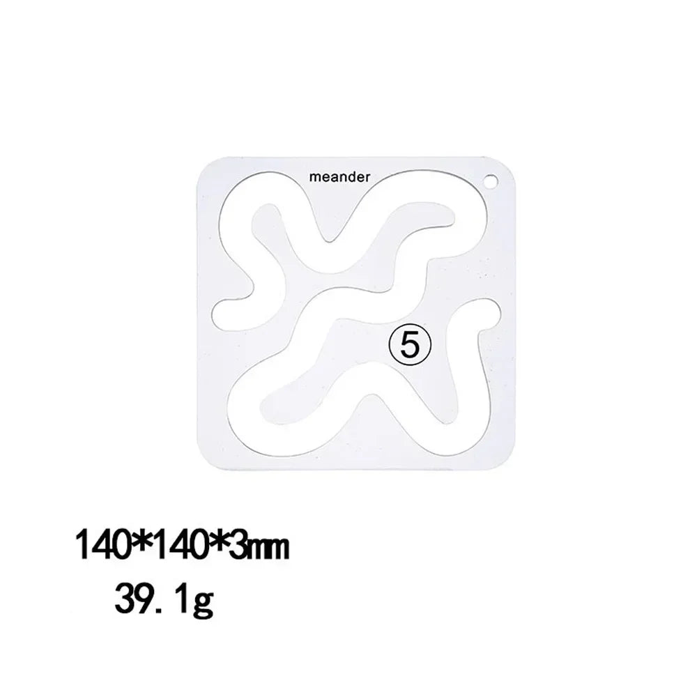 Quilting Tools Patchwork Ruler & Templates Set
