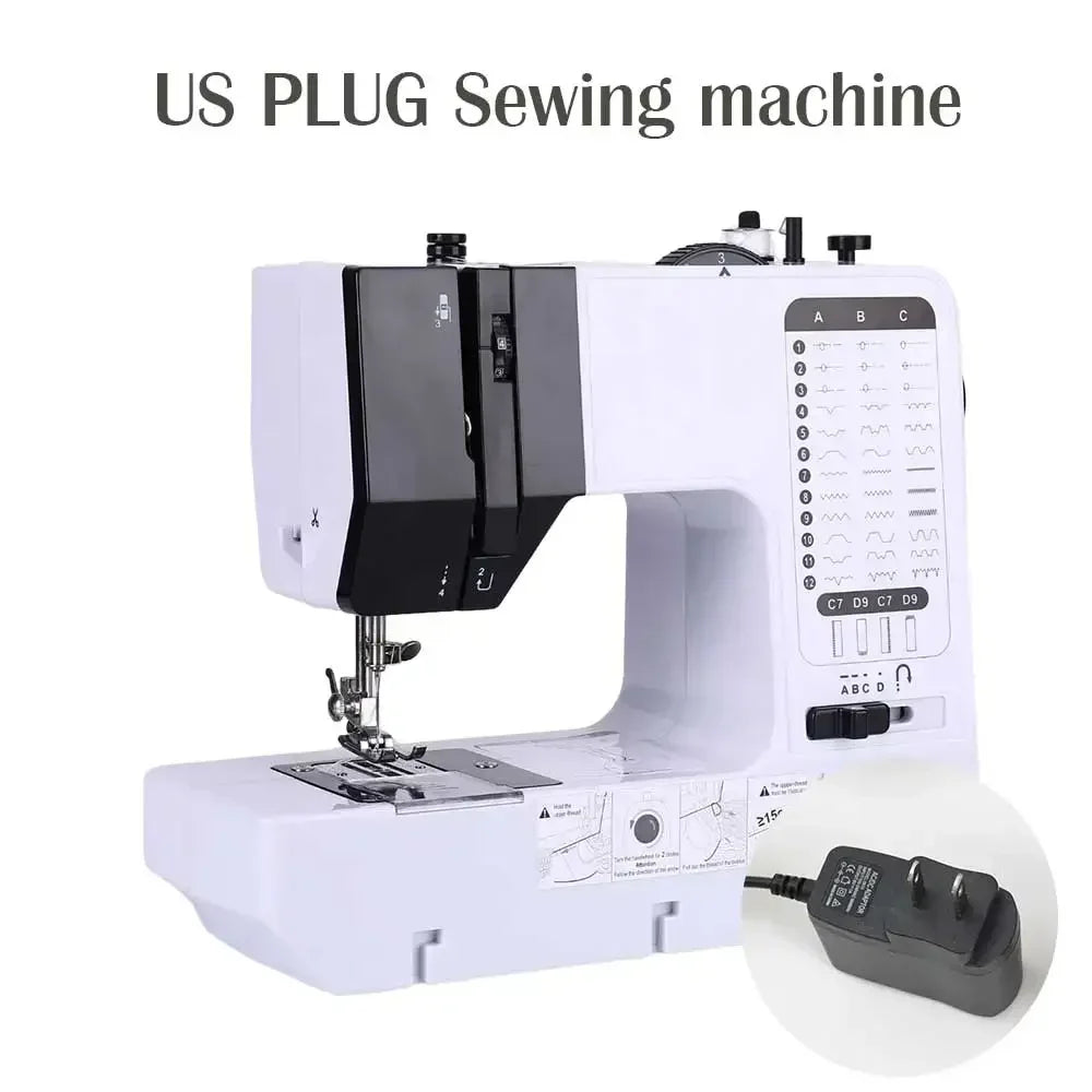 38-Stitch Mini Sewing Machine – Portable, LED Light, Foot Pedal & Bundle Options