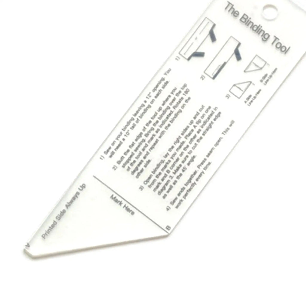 Acrylic Binding Ruler — 8.3 Inch Quilting Tool