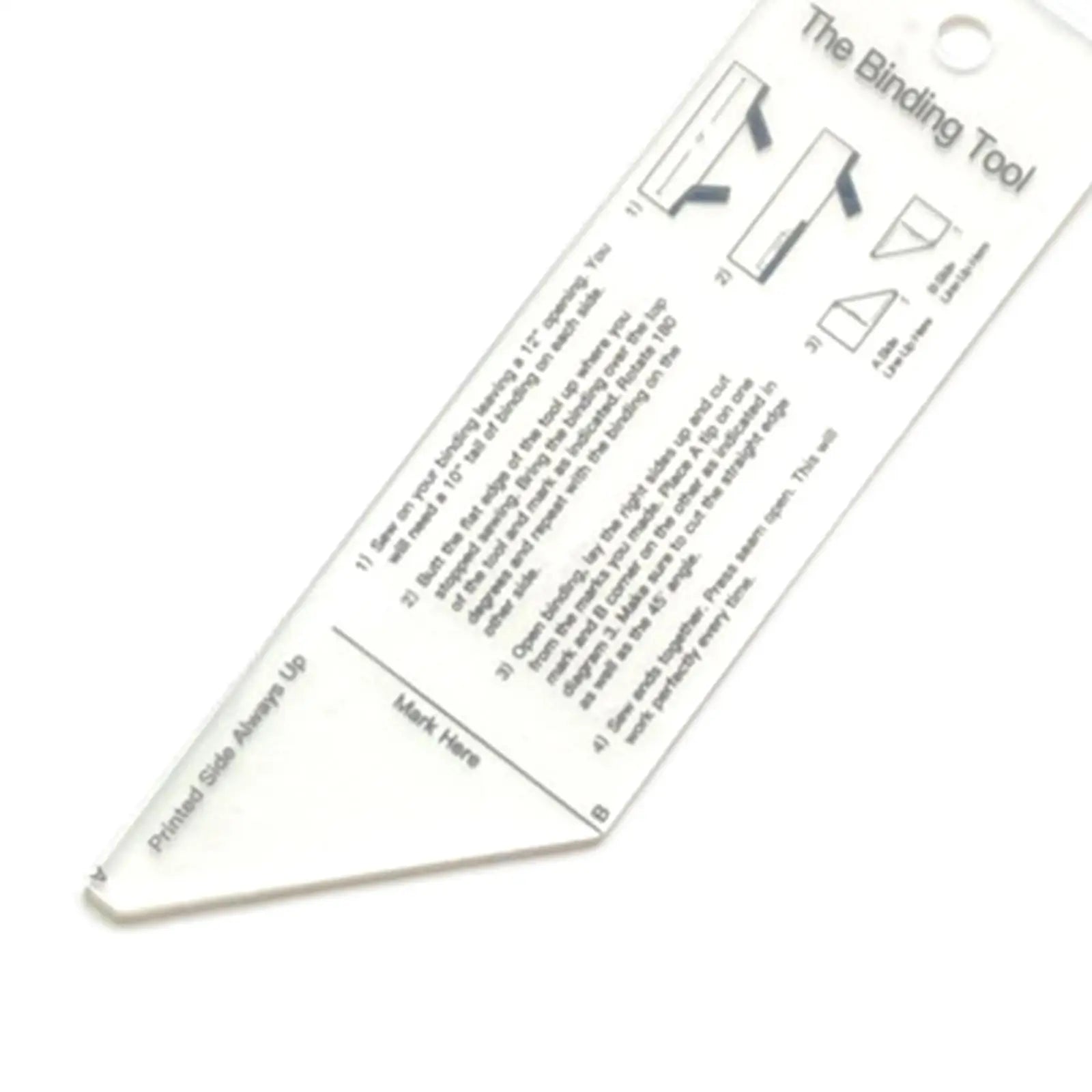 Acrylic Binding Ruler — 8.3 Inch Quilting Tool