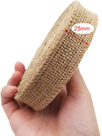 Natural Burlap Jute Ribbon Roll – 8 Widths & 2 Lengths | Gift Wrapping, Crafts, Wedding & Home Décor