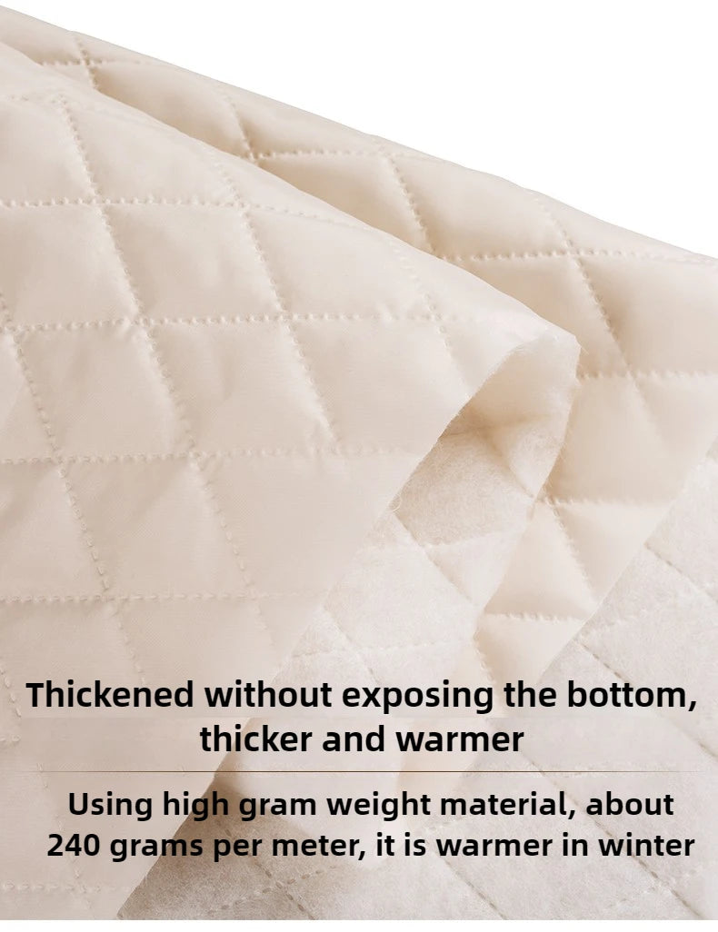 Thickened Quilted Lining Fabric – 59" Wide Polyester Geometric Liner for Coats, Jackets & Vests (Sold by the Meter)