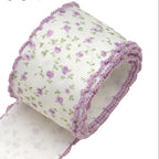 Moonstitched-Edge Printed Grosgrain Ribbon – 50-Yard Roll