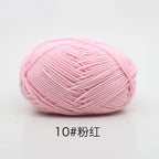 Hilo de algodón con leche de 4 cabos – 80% algodón, 20% fibra de leche | ~90 m (~98 yd) por madeja | Tejido a mano y a crochet