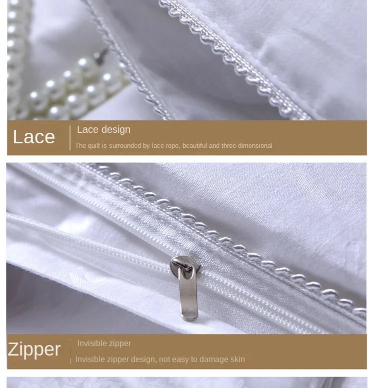 JAGDAMBE Mulberry Silk Quilt – 100% Natural Silk Fill, 300TC Cotton Shell, All-Season Comforter