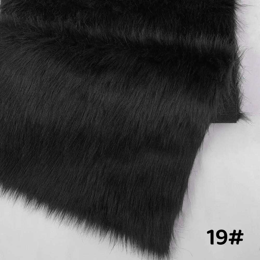 Tela de Pelo Sintético de 2.5cm de Largo – 30x50cm, Cosplay & Fursuit, 23 Colores