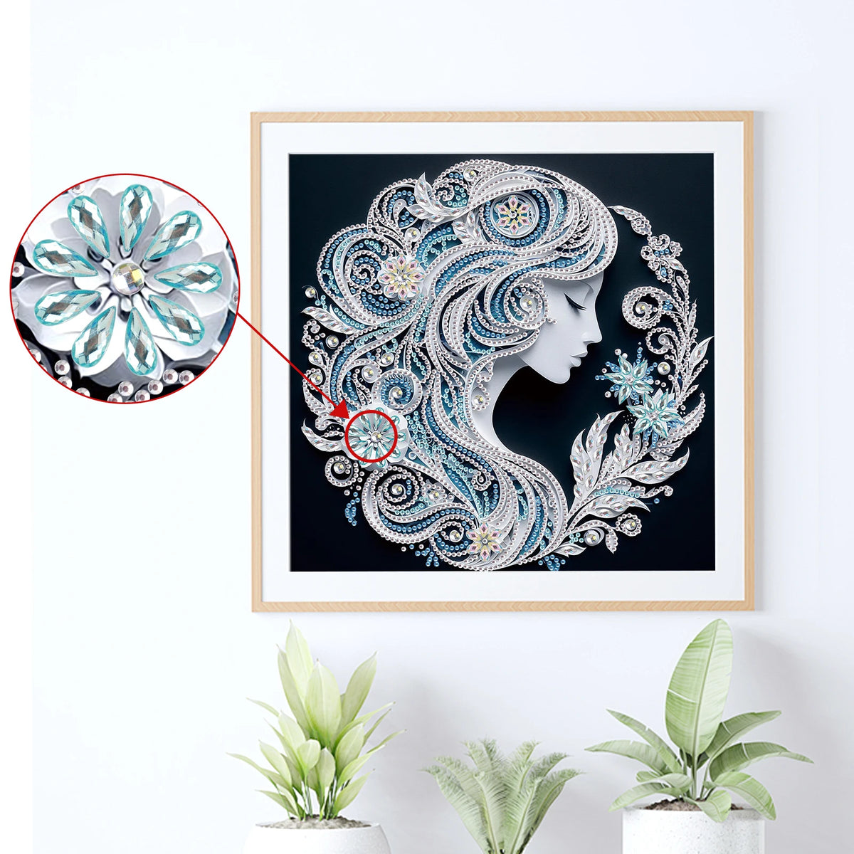 Special Shape Diamond Art Painting Kit – DIY 5D Crystal Mosaic | 30x30cm | Home Wall Décor & Gift