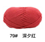 Hilo de algodón con leche de 4 cabos – 80% algodón, 20% fibra de leche | ~90 m (~98 yd) por madeja | Tejido a mano y a crochet