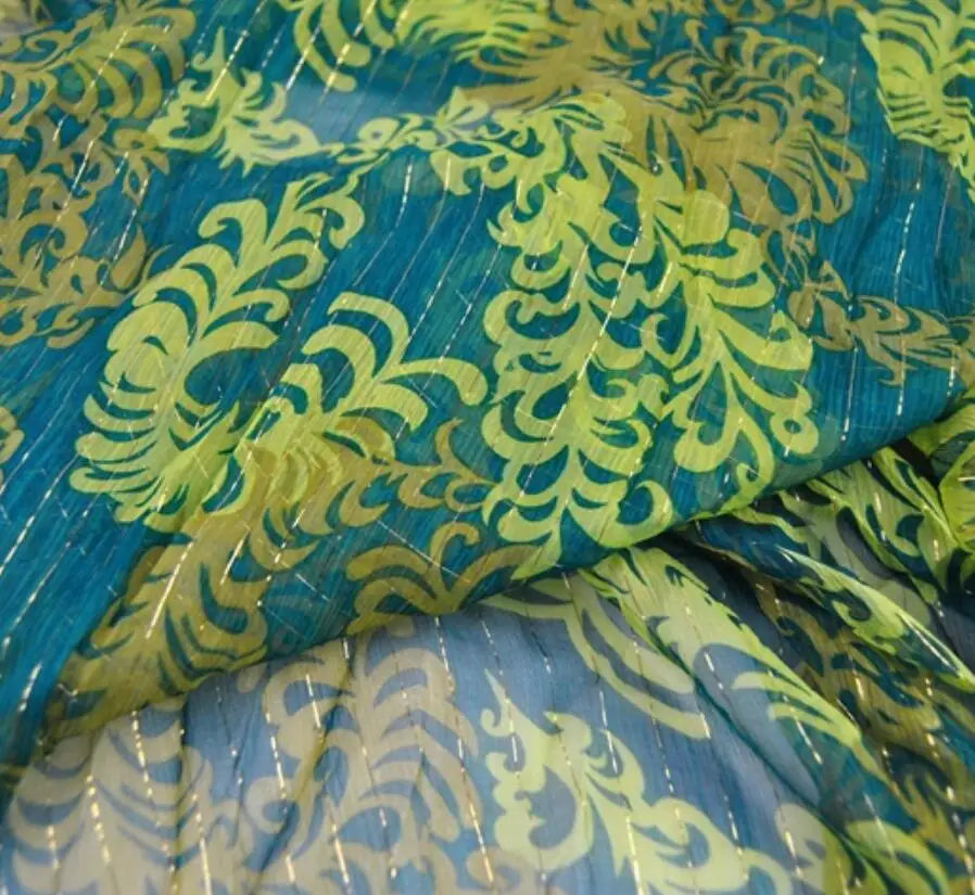 Floral Print Silk-Cotton Blend Fabric – 135cm Wide, 9-10mm | Dresses, Blouses & Luxury DIY Sewing