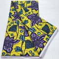 African Block Wax Print Fabric – 100% Polyester, Nigerian Batik Style – For Wedding Dresses, Clothing & Home Décor