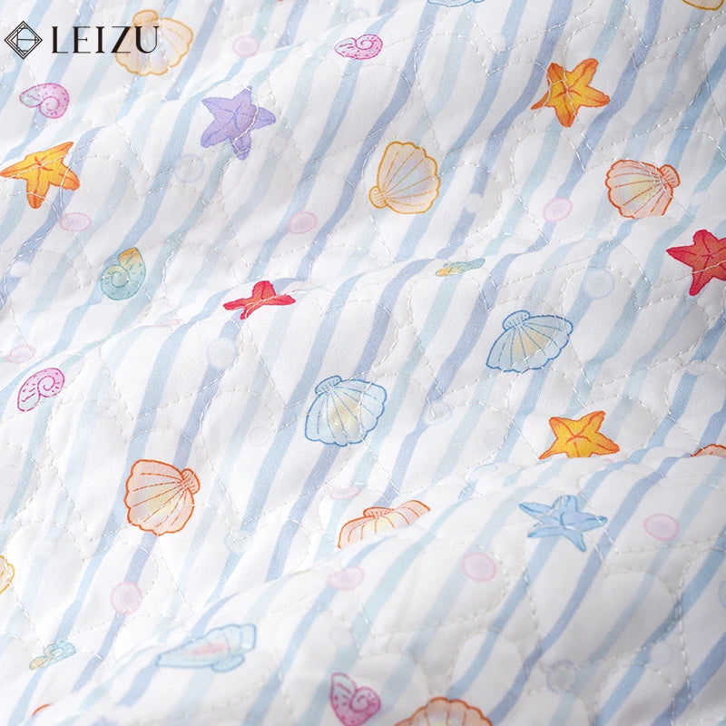 Cartoon Star & Moon Quilted Cotton Fabric – 145cm Wide, Autumn Winter Jacket & Bag Fabric
