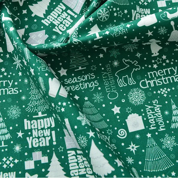 100% Cotton Christmas Print Fabric, 140cm Wide