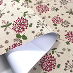 Retro Floral Print Self-Adhesive Linen Cotton Fabric Roll – 50x145cm | DIY Crafts, Jewelry Box & Furniture Repair