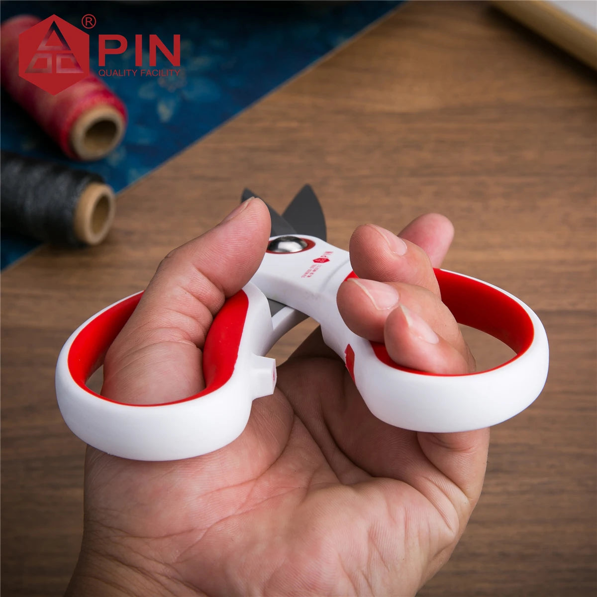 Tijeras resistentes de 20 cm - Cizallas multiusos de acero inoxidable para cuero, cuerda, tela y plástico