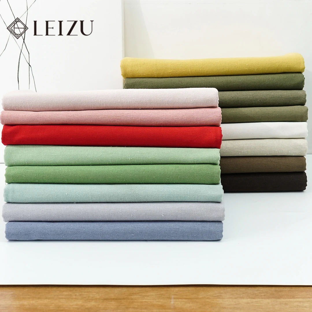 Faux Cotton Linen Solid Fabric | 135cm Wide | 195 g/m² | 0.5m, 1m & 2m