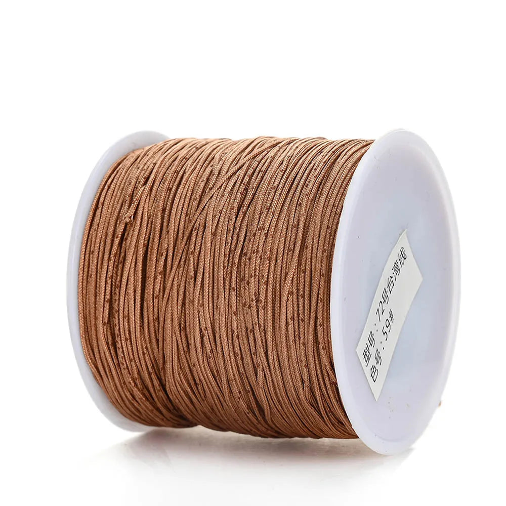 Nylon Cord Thread – 0.8mm, 100m Spool | 28 Colors | Bracelets, Necklaces & DIY Crafts