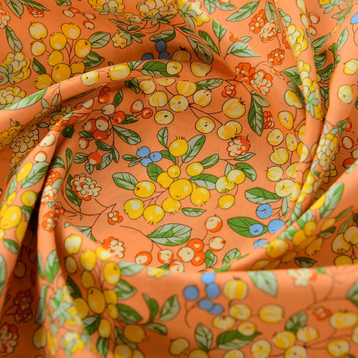 60s Premium Combed Pure Cotton Fabric Vintage Floral Soft For Dress Shirt Blouse Apron Patchwork Pillow Cushion Diy Sewing Craft