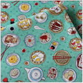 Thickened Cute Food Print 100% Cotton Fabric | 110cm Wide | Sold by the Half Yard
